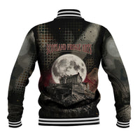 Edinburgh Fringe Baseball Jacket Scotland Fringe Arts Comedy Tragedy Masks Castle Moon