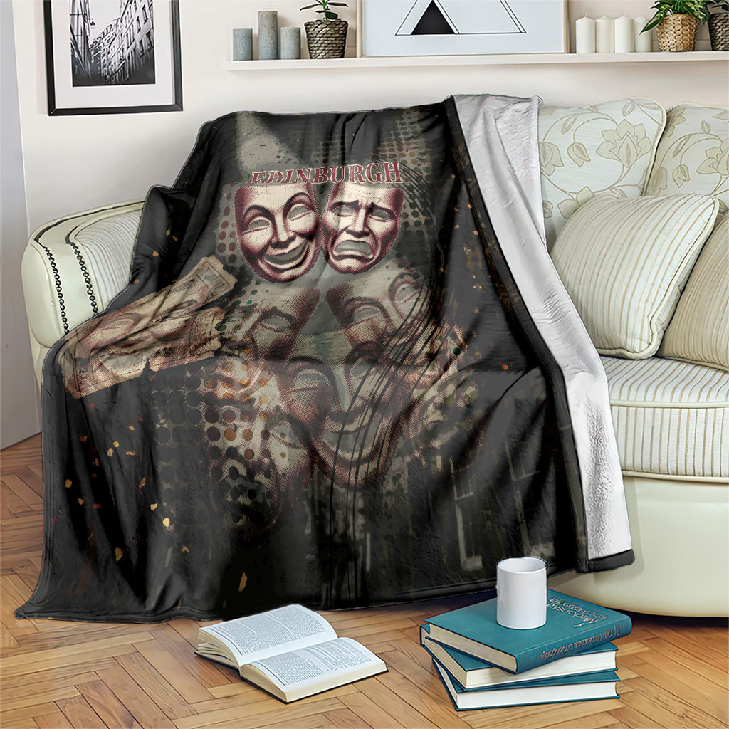 Edinburgh Fringe Blanket Scotland Fringe Arts Comedy Tragedy Masks Castle Moon