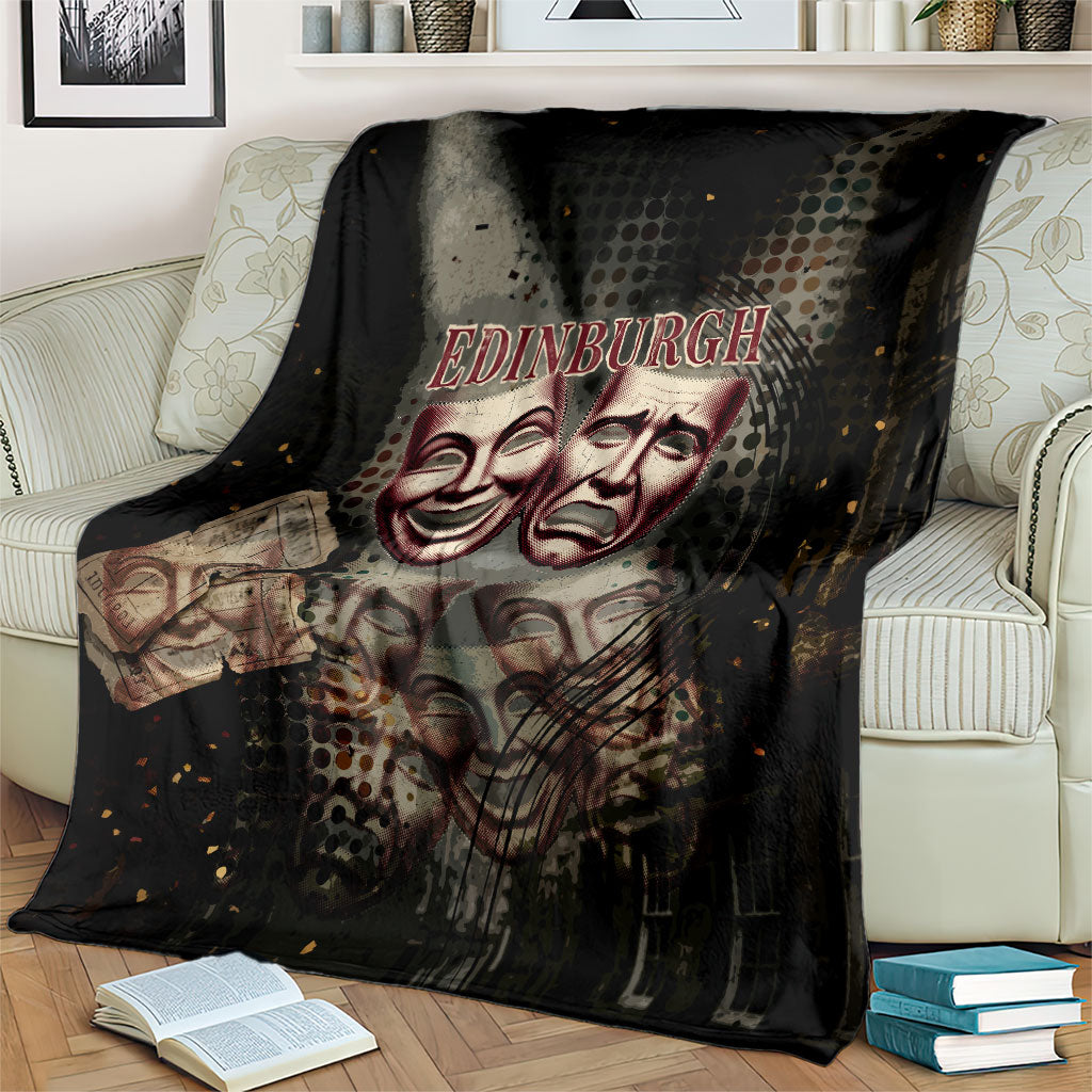 Edinburgh Fringe Blanket Scotland Fringe Arts Comedy Tragedy Masks Castle Moon