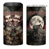 Edinburgh Fringe 4 in 1 Can Cooler Tumbler Scotland Fringe Arts Comedy Tragedy Masks Castle Moon