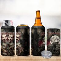 Edinburgh Fringe 4 in 1 Can Cooler Tumbler Scotland Fringe Arts Comedy Tragedy Masks Castle Moon