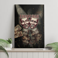 Edinburgh Fringe Canvas Wall Art Scotland Fringe Arts Comedy Tragedy Masks Castle Moon