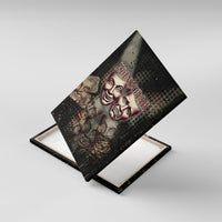 Edinburgh Fringe Canvas Wall Art Scotland Fringe Arts Comedy Tragedy Masks Castle Moon