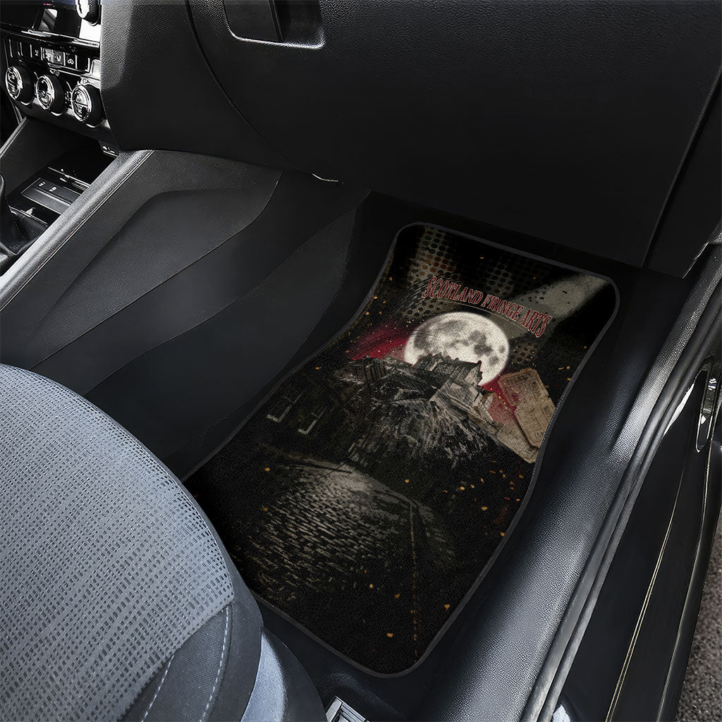 Edinburgh Fringe Car Mats Scotland Fringe Arts Comedy Tragedy Masks Castle Moon