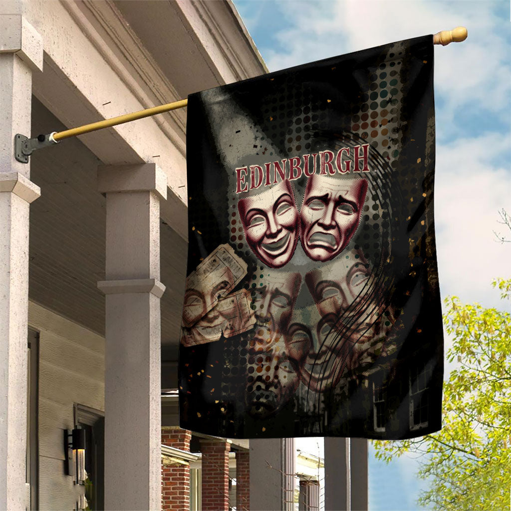 Edinburgh Fringe Garden Flag Scotland Fringe Arts Comedy Tragedy Masks Castle Moon
