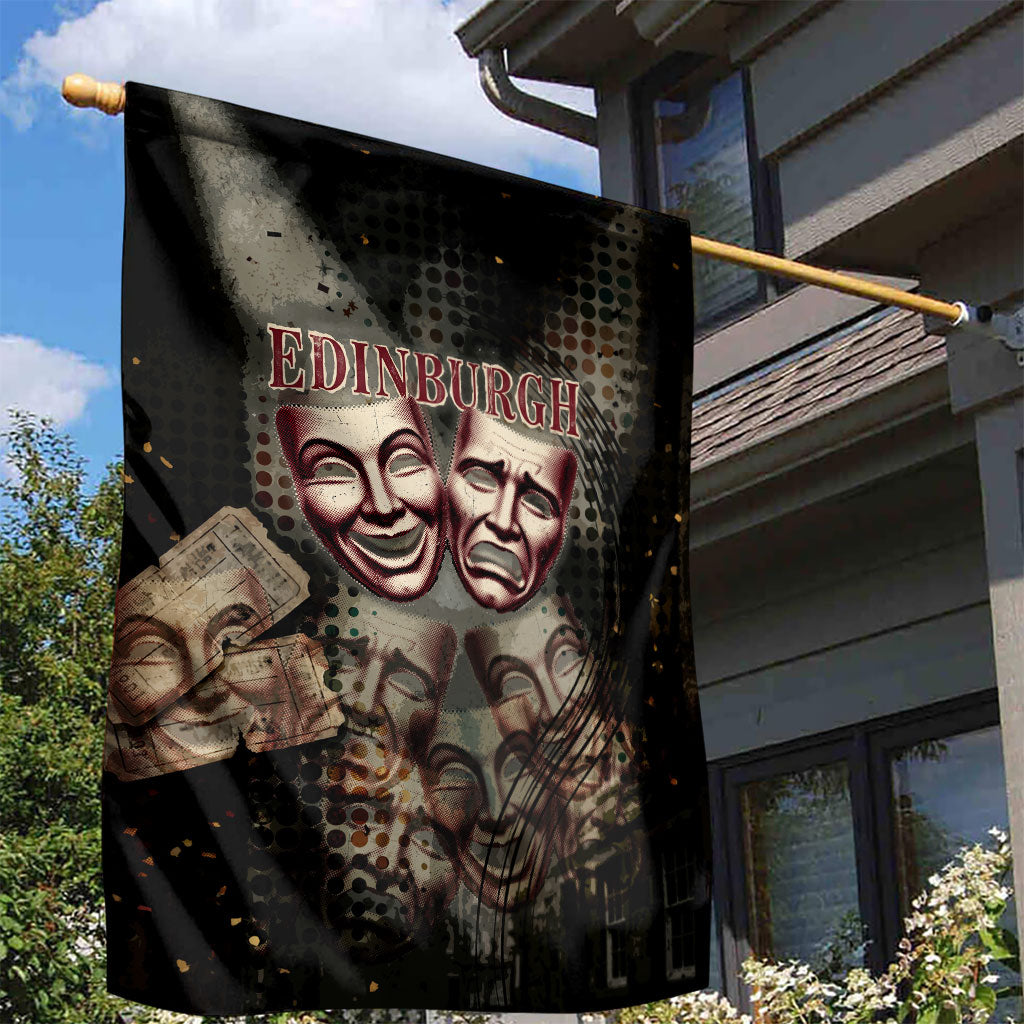 Edinburgh Fringe Garden Flag Scotland Fringe Arts Comedy Tragedy Masks Castle Moon