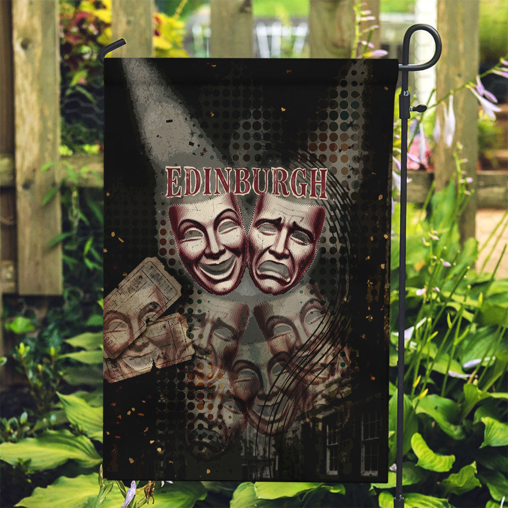 Edinburgh Fringe Garden Flag Scotland Fringe Arts Comedy Tragedy Masks Castle Moon