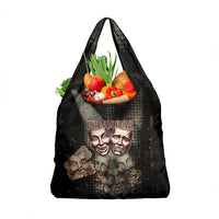 Edinburgh Fringe Grocery Bag Scotland Fringe Arts Comedy Tragedy Masks Castle Moon