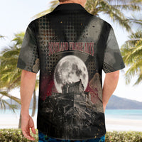 Edinburgh Fringe Hawaiian Shirt Scotland Fringe Arts Comedy Tragedy Masks Castle Moon