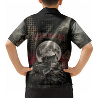Edinburgh Fringe Hawaiian Shirt Scotland Fringe Arts Comedy Tragedy Masks Castle Moon