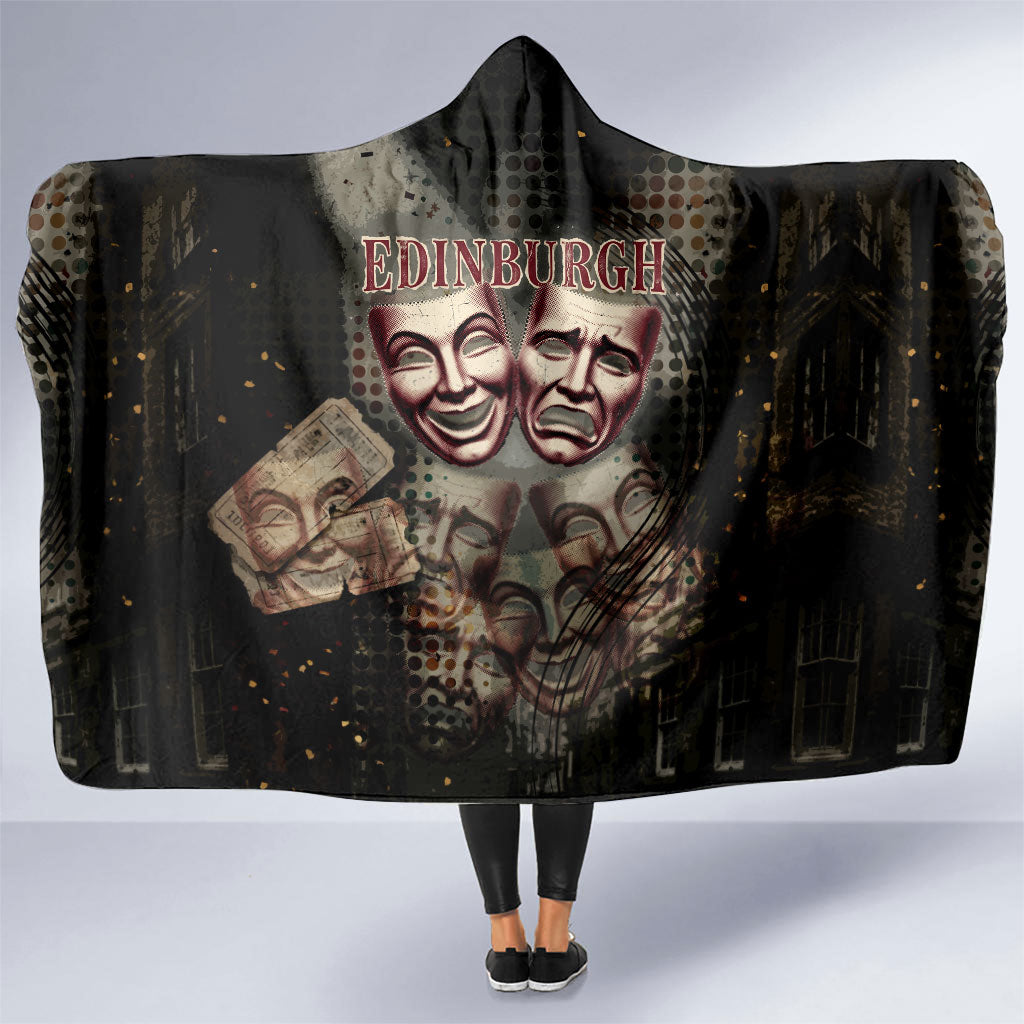 Edinburgh Fringe Hooded Blanket Scotland Fringe Arts Comedy Tragedy Masks Castle Moon