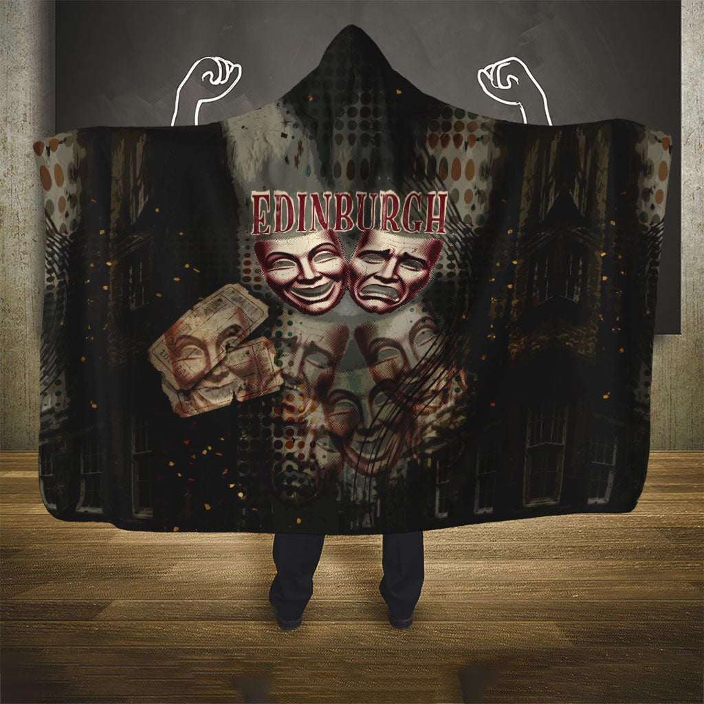 Edinburgh Fringe Hooded Blanket Scotland Fringe Arts Comedy Tragedy Masks Castle Moon