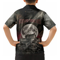 Edinburgh Fringe Kid Hawaiian Shirt Scotland Fringe Arts Comedy Tragedy Masks Castle Moon
