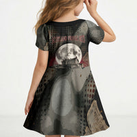 Edinburgh Fringe Kid Short Sleeve Dress Scotland Fringe Arts Comedy Tragedy Masks Castle Moon