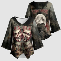 Edinburgh Fringe Kimono Sleeve Blouse Scotland Fringe Arts Comedy Tragedy Masks Castle Moon