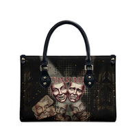 Edinburgh Fringe Leather Bag Scotland Fringe Arts Comedy Tragedy Masks Castle Moon