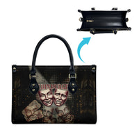 Edinburgh Fringe Leather Bag Scotland Fringe Arts Comedy Tragedy Masks Castle Moon