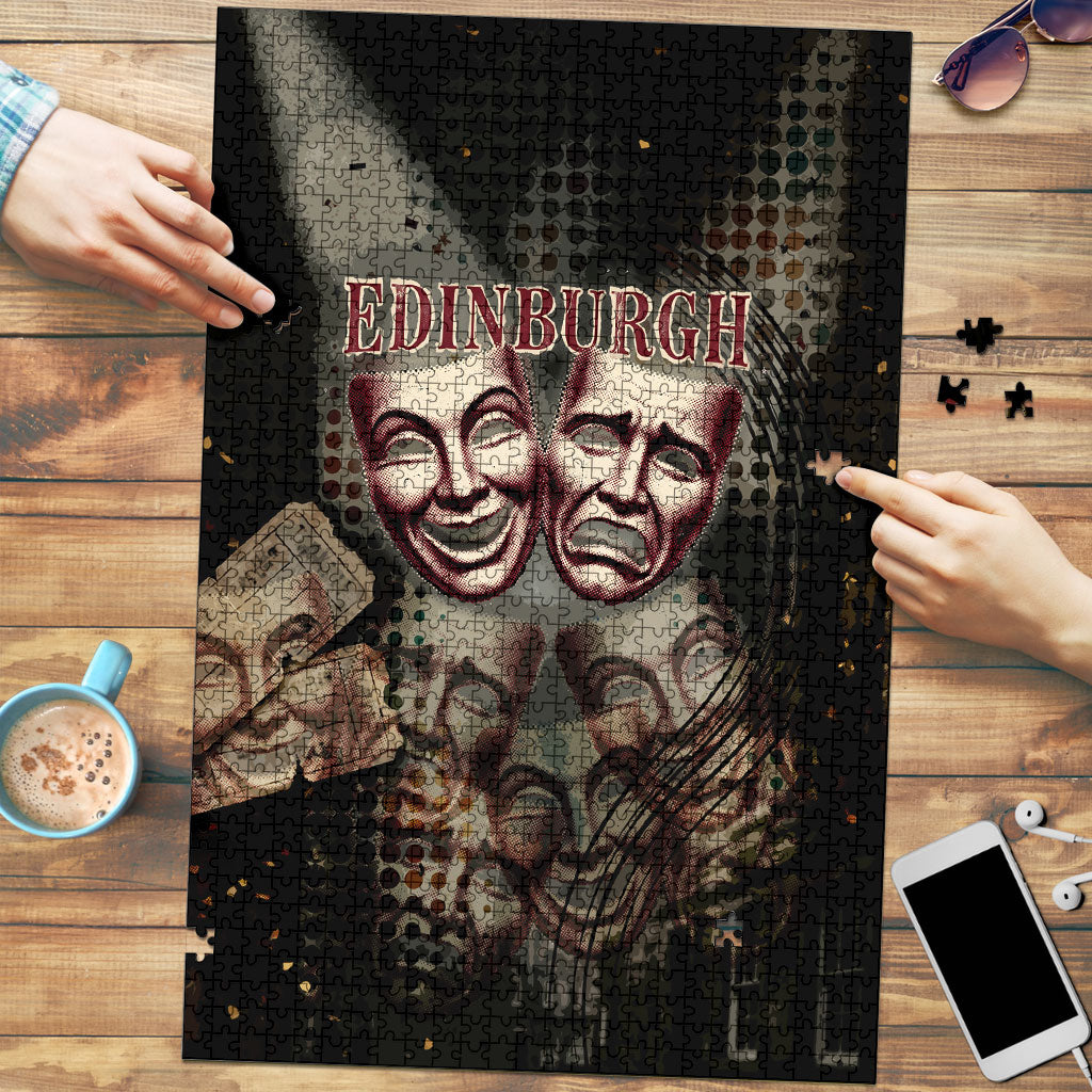 Edinburgh Fringe Puzzle Scotland Fringe Arts Comedy Tragedy Masks Castle Moon