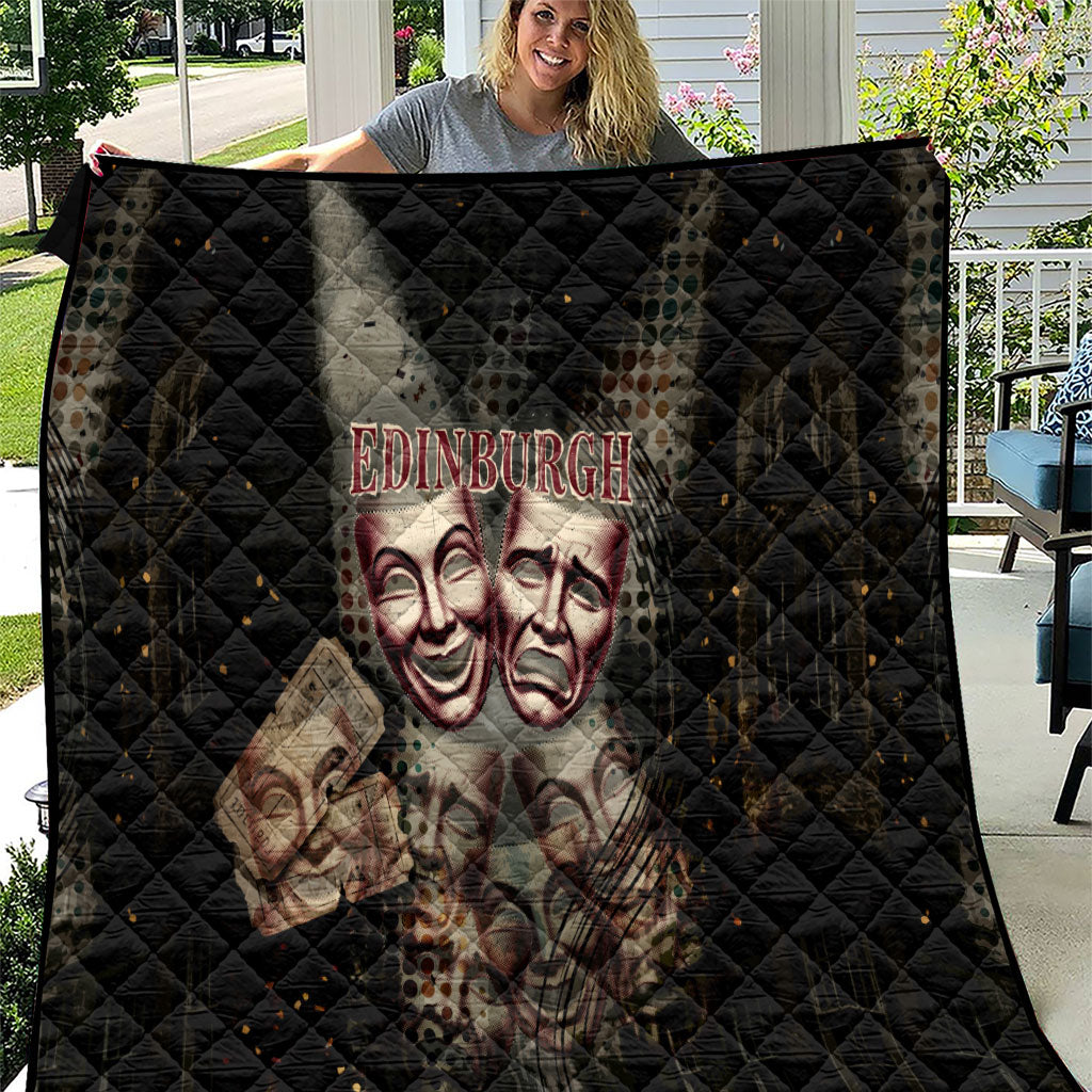Edinburgh Fringe Quilt Scotland Fringe Arts Comedy Tragedy Masks Castle Moon