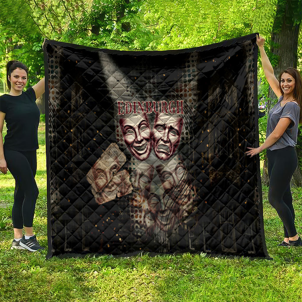 Edinburgh Fringe Quilt Scotland Fringe Arts Comedy Tragedy Masks Castle Moon