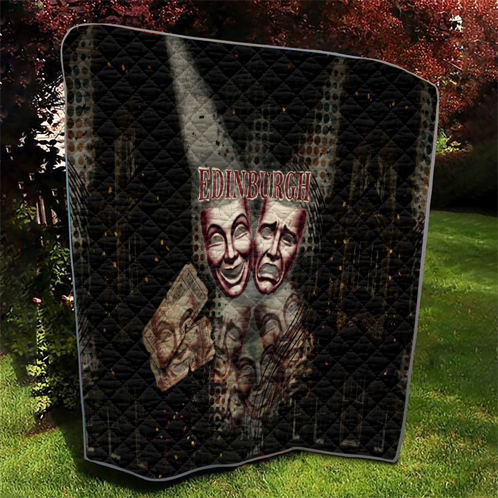 Edinburgh Fringe Quilt Scotland Fringe Arts Comedy Tragedy Masks Castle Moon