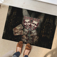 Edinburgh Fringe Rubber Doormat Scotland Fringe Arts Comedy Tragedy Masks Castle Moon