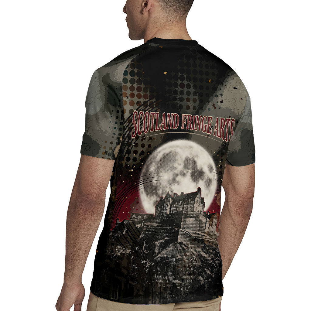 Edinburgh Fringe Rugby Jersey Scotland Fringe Arts Comedy Tragedy Masks Castle Moon