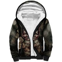 Edinburgh Fringe Sherpa Hoodie Scotland Fringe Arts Comedy Tragedy Masks Castle Moon