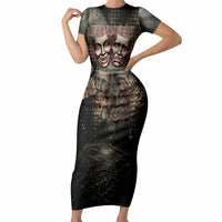 Edinburgh Fringe Short Sleeve Bodycon Dress Scotland Fringe Arts Comedy Tragedy Masks Castle Moon
