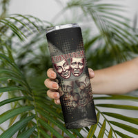 Edinburgh Fringe Skinny Tumbler Scotland Fringe Arts Comedy Tragedy Masks Castle Moon