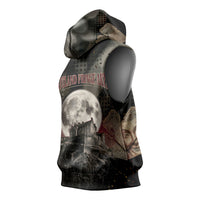 Edinburgh Fringe Sleeveless Hoodie Scotland Fringe Arts Comedy Tragedy Masks Castle Moon