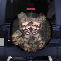 Edinburgh Fringe Spare Tire Cover Scotland Fringe Arts Comedy Tragedy Masks Castle Moon