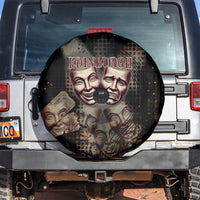 Edinburgh Fringe Spare Tire Cover Scotland Fringe Arts Comedy Tragedy Masks Castle Moon