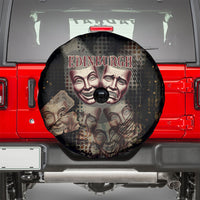 Edinburgh Fringe Spare Tire Cover Scotland Fringe Arts Comedy Tragedy Masks Castle Moon