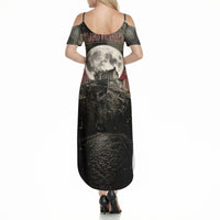 Edinburgh Fringe Summer Maxi Dress Scotland Fringe Arts Comedy Tragedy Masks Castle Moon