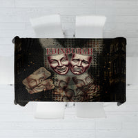 Edinburgh Fringe Tablecloth Scotland Fringe Arts Comedy Tragedy Masks Castle Moon