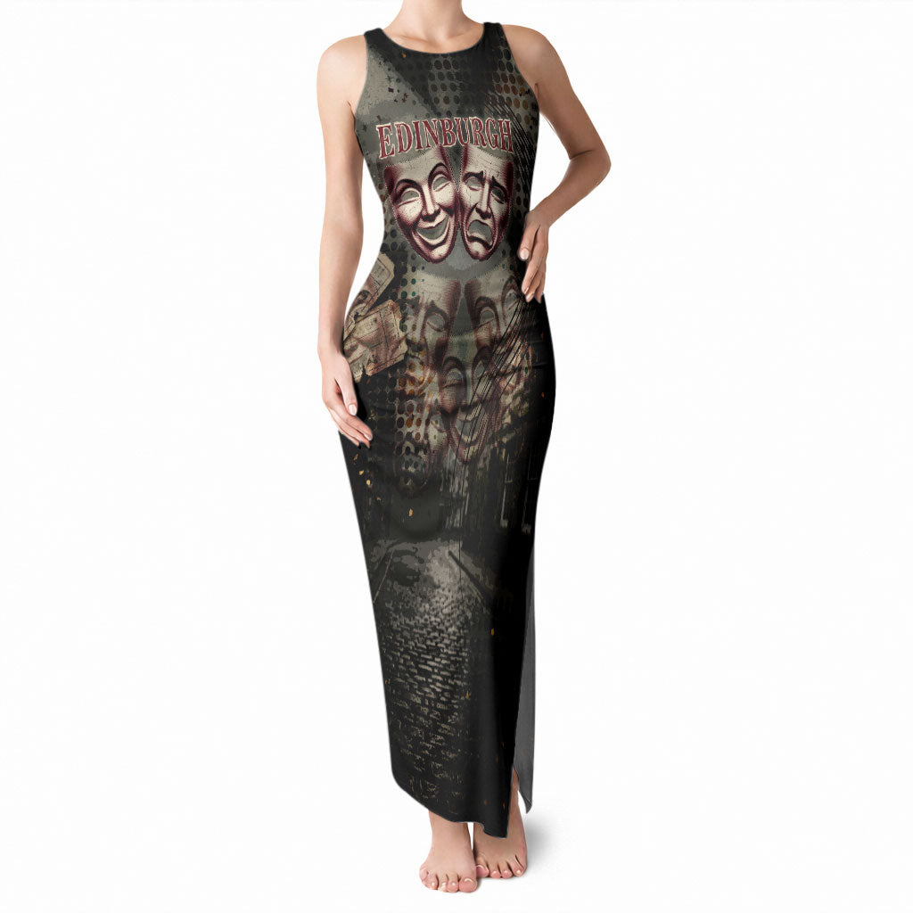Edinburgh Fringe Tank Maxi Dress Scotland Fringe Arts Comedy Tragedy Masks Castle Moon