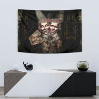 Edinburgh Fringe Tapestry Scotland Fringe Arts Comedy Tragedy Masks Castle Moon