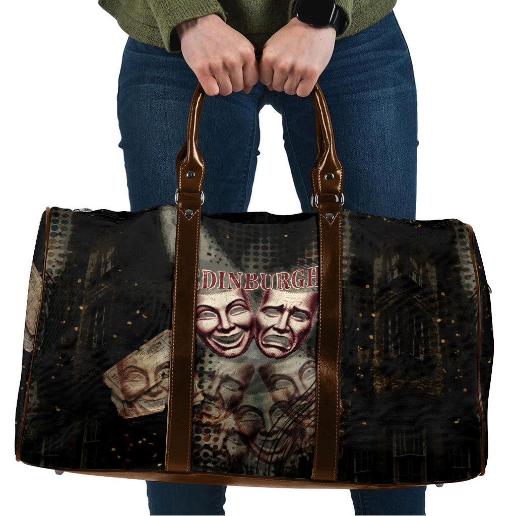 Edinburgh Fringe Travel Bag Scotland Fringe Arts Comedy Tragedy Masks Castle Moon