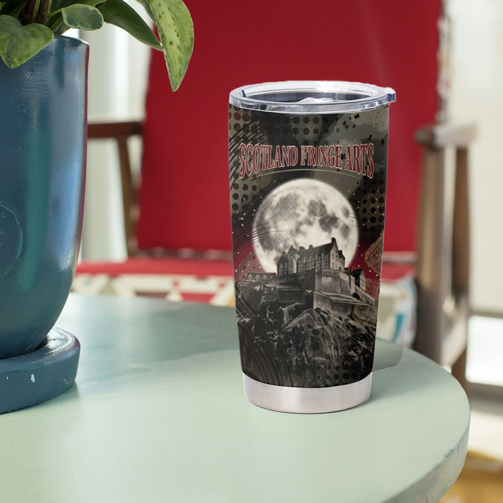 Edinburgh Fringe Tumbler Cup Scotland Fringe Arts Comedy Tragedy Masks Castle Moon