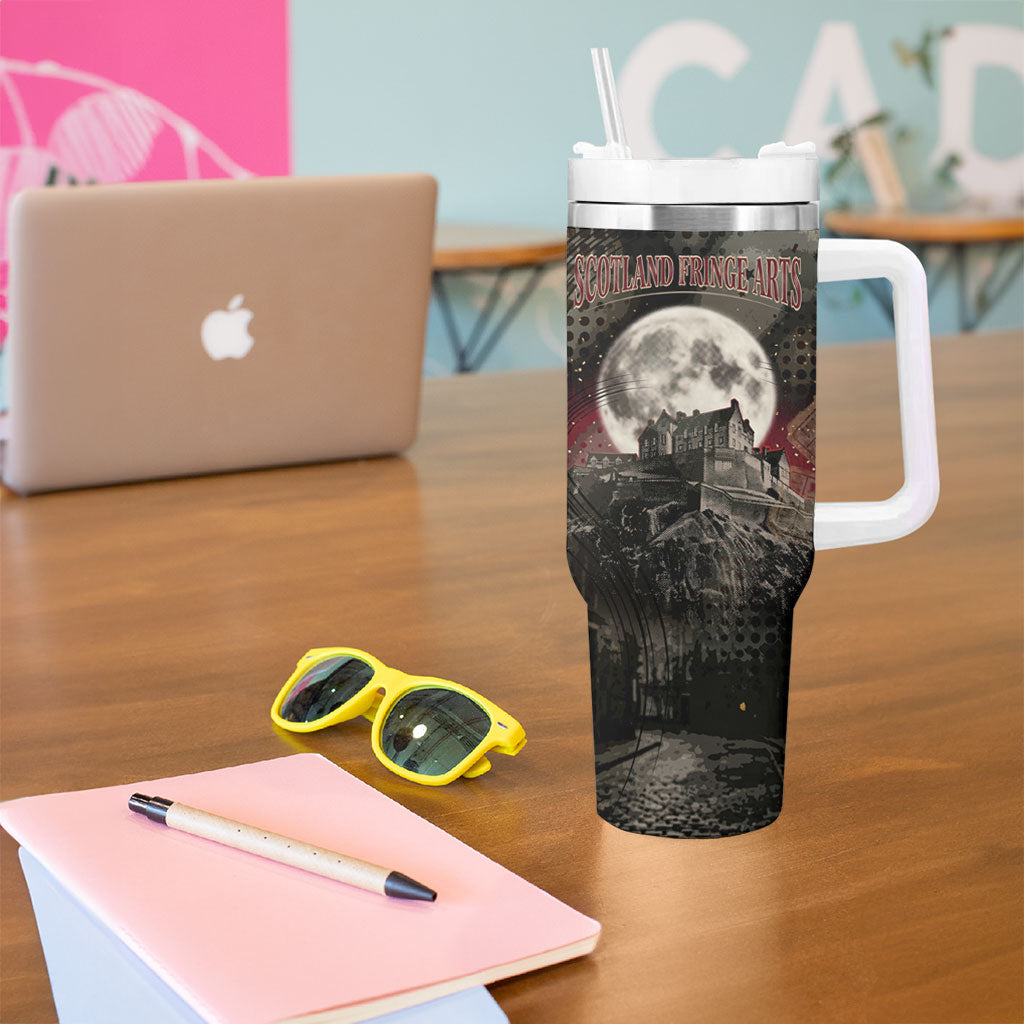 Edinburgh Fringe Tumbler With Handle Scotland Fringe Arts Comedy Tragedy Masks Castle Moon