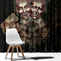 Edinburgh Fringe Window Curtain Scotland Fringe Arts Comedy Tragedy Masks Castle Moon