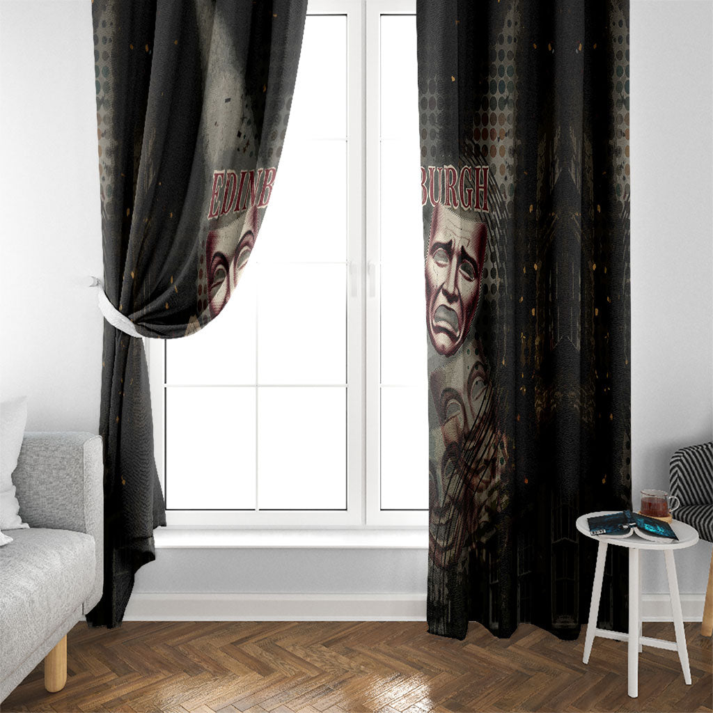 Edinburgh Fringe Window Curtain Scotland Fringe Arts Comedy Tragedy Masks Castle Moon