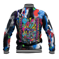 Edinburgh Fringe Festival Baseball Jacket Fringe Vibes Graffiti Seagull Scotland Bagpipes Street Art