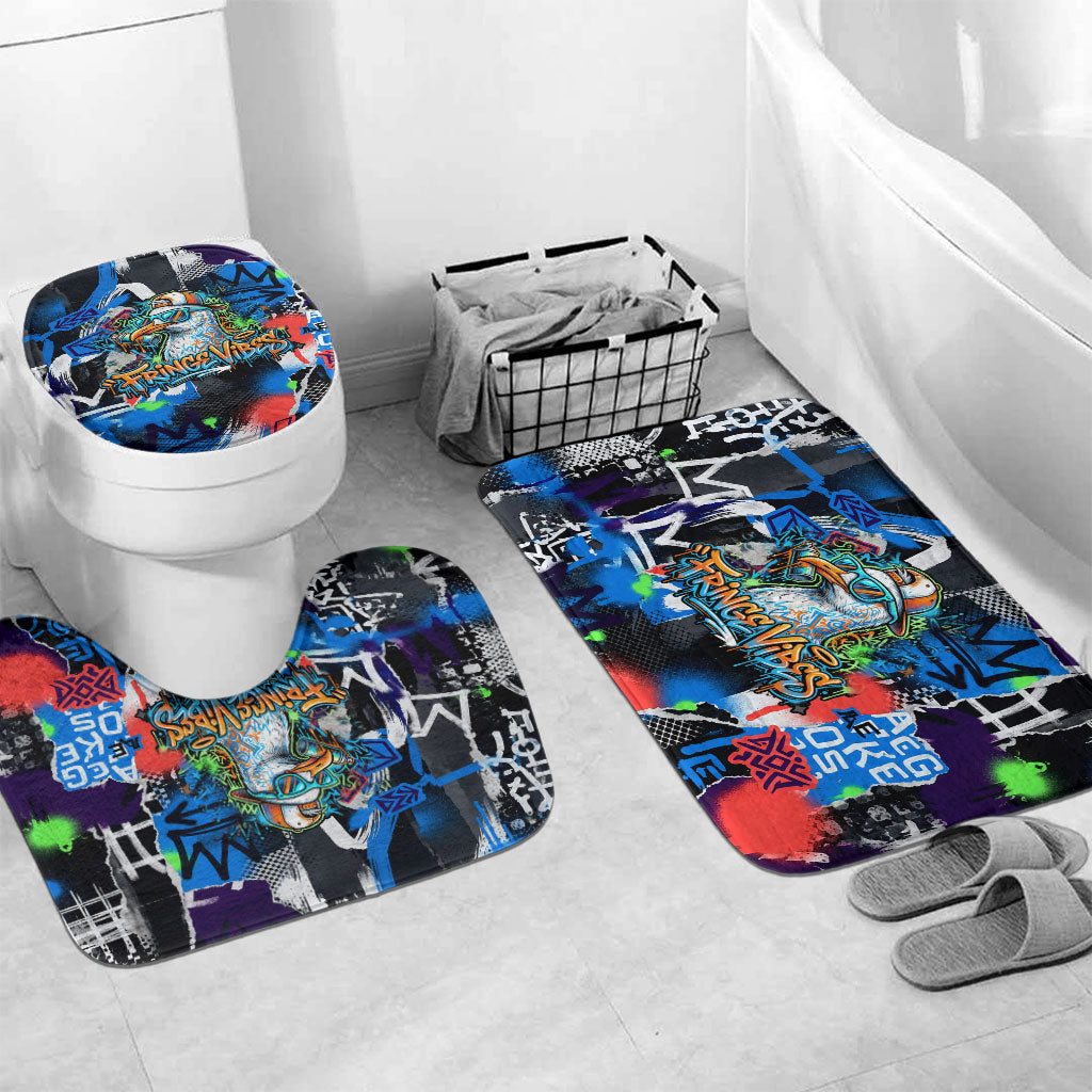 Edinburgh Fringe Festival Bathroom Set Fringe Vibes Graffiti Seagull Scotland Bagpipes Street Art