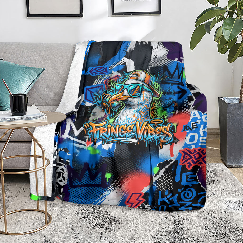 Edinburgh Fringe Festival Blanket Fringe Vibes Graffiti Seagull Scotland Bagpipes Street Art