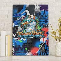 Edinburgh Fringe Festival Canvas Wall Art Fringe Vibes Graffiti Seagull Scotland Bagpipes Street Art