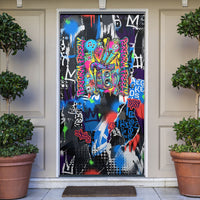 Edinburgh Fringe Festival Door Cover Fringe Vibes Graffiti Seagull Scotland Bagpipes Street Art