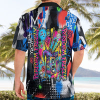 Edinburgh Fringe Festival Hawaiian Shirt Fringe Vibes Graffiti Seagull Scotland Bagpipes Street Art