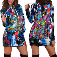 Edinburgh Fringe Festival Hoodie Dress Fringe Vibes Graffiti Seagull Scotland Bagpipes Street Art